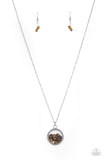 Gemstone Guru - Brown Necklace - Paparazzi Accessories Necklace Bedazzle Me Pretty Mobile Fashion Boutique