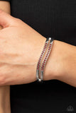 Gen Z Glamour - Red Bracelet - Paparazzi Accessories Bracelet Bedazzle Me Pretty Mobile Fashion Boutique