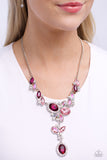 Generous Gallery - Pink Necklace - Paparazzi Accessories Necklace Bedazzle Me Pretty Mobile Fashion Boutique