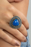 Genuinely Gemstone - Blue Ring - Paparazzi Accessories Ring Bedazzle Me Pretty Mobile Fashion Boutique