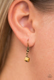 GEO Down In History  - Brass Necklace - Paparazzi Accessories Necklace Bedazzle Me Pretty Mobile Fashion Boutique