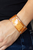 Geo Glamper - Brown Bracelet - Paparazzi Accessories Bracelet Bedazzle Me Pretty Mobile Fashion Boutique