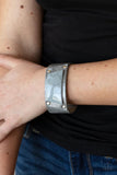 Geo Glamper - Silver Bracelet - Paparazzi Accessories Bracelet Bedazzle Me Pretty Mobile Fashion Boutique