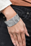 Geo Guru - Silver Bracelet - Paparazzi Accessories Bracelet Bedazzle Me Pretty Mobile Fashion Boutique