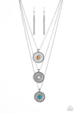 Geographic Grace - Multi Necklace - Paparazzi Accessories Necklace Bedazzle Me Pretty Mobile Fashion Boutique