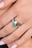 Geometry Test - Brown Ring - Paparazzi Accessories Ring Bedazzle Me Pretty Mobile Fashion Boutique