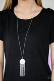 Get A ROAM! - White Necklace - Paparazzi Accessories Necklace Bedazzle Me Pretty Mobile Fashion Boutique