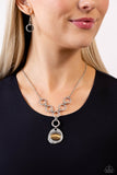 Get OVAL It - Brown Necklace - Paparazzi Accessories Necklace Bedazzle Me Pretty Mobile Fashion Boutique