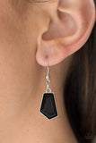 Get Up and GEO - Black Necklace - Paparazzi Accessories Necklace Bedazzle Me Pretty Mobile Fashion Boutique