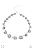 Get Up and GROW - White Necklace - Paparazzi Accessories Necklace Bedazzle Me Pretty Mobile Fashion Boutique