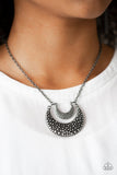 Get Well MOON - Silver Necklace - Paparazzi Accessories Necklace Bedazzle Me Pretty Mobile Fashion Boutique