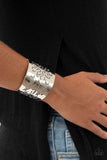Get Your Bloom On - Silver Bracelet - Paparazzi Accessories Bracelet Bedazzle Me Pretty Mobile Fashion Boutique