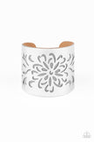 Get Your Bloom On - Silver Bracelet - Paparazzi Accessories Bracelet Bedazzle Me Pretty Mobile Fashion Boutique