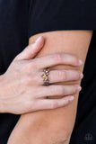 Get Your Glitter On - Copper Ring - Paparazzi Accessories Ring Bedazzle Me Pretty Mobile Fashion Boutique