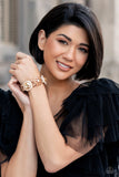 Gilded Gallery - Gold Bracelet - Paparazzi Accessories Bracelet Bedazzle Me Pretty Mobile Fashion Boutique