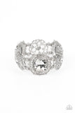 Gilded Gallery - White Bracelet - Paparazzi Accessories Bracelet Bedazzle Me Pretty Mobile Fashion Boutique