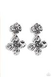 Gilded Grace - Silver Post Earrings - Paparazzi Accessories Post Earrings Bedazzle Me Pretty Mobile Fashion Boutique