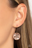 Gilded Guide - Copper Necklace - Paparazzi Accessories Necklace Bedazzle Me Pretty Mobile Fashion Boutique