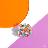 Gimme Some Lovin - Orange Ring - Paparazzi Accessories Ring Bedazzle Me Pretty Mobile Fashion Boutique