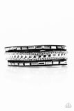 Girl Hustle - Black Bracelet - Paparazzi Accessories Bracelet Bedazzle Me Pretty Mobile Fashion Boutique