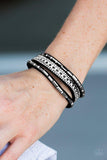 Girl Hustle - Black Bracelet - Paparazzi Accessories Bracelet Bedazzle Me Pretty Mobile Fashion Boutique