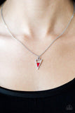 Girl With Edge - Red Necklace - Paparazzi Accessories Necklace Bedazzle Me Pretty Mobile Fashion Boutique
