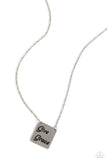 Give Grace - Silver Necklace - Paparazzi Accessories Necklace Bedazzle Me Pretty Mobile Fashion Boutique