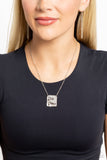 Give Grace - Silver Necklace - Paparazzi Accessories Necklace Bedazzle Me Pretty Mobile Fashion Boutique