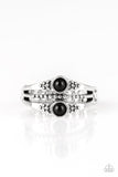 Give It Your ZEST - Black Ring - Paparazzi Accessories Ring Bedazzle Me Pretty Mobile Fashion Boutique