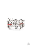 Give Me AMOR - Red Ring - Paparazzi Accessories Ring Bedazzle Me Pretty Mobile Fashion Boutique