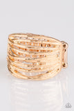 Give Me Space - Rose Gold Ring - Paparazzi Accessories Ring Bedazzle Me Pretty Mobile Fashion Boutique