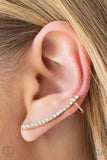 Give Me The SWOOP - Gold Post Earrings - Paparazzi Accessories Post Earrings FS-Bedazzle Me Pretty Mobile Fashion Boutique