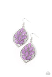 Glacial Glades - Purple Earrings - Paparazzi Accessories Earrings Bedazzle Me Pretty Mobile Fashion Boutique