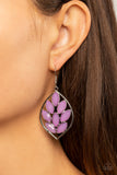 Glacial Glades - Purple Earrings - Paparazzi Accessories Earrings Bedazzle Me Pretty Mobile Fashion Boutique