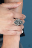 Glam Demand - Silver Ring - Paparazzi Accessories Ring Bedazzle Me Pretty Mobile Fashion Boutique
