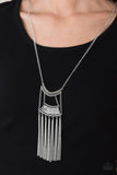 Glam Goddess - Silver Necklace - Paparazzi Accessories Necklace Bedazzle Me Pretty Mobile Fashion Boutique