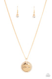 Glam-ma Glamorous - Gold Necklace - Paparazzi Accessories Necklace Bedazzle Me Pretty Mobile Fashion Boutique