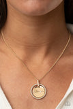 Glam-ma Glamorous - Gold Necklace - Paparazzi Accessories Necklace Bedazzle Me Pretty Mobile Fashion Boutique