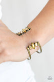 Glam Power - Brass Bracelet - Paparazzi Accessories Bracelet Bedazzle Me Pretty Mobile Fashion Boutique