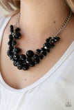 Glam Queen - Black Necklace - Paparazzi Accessories Necklace Bedazzle Me Pretty Mobile Fashion Boutique