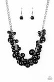 Glam Queen - Black Necklace - Paparazzi Accessories Necklace Bedazzle Me Pretty Mobile Fashion Boutique