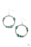 Glamorous Garland - Green Earrings - Paparazzi Accessories Earrings Bedazzle Me Pretty Mobile Fashion Boutique