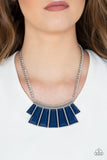 Glamour Goddess - Blue Necklace - Paparazzi Accessories Necklace Bedazzle Me Pretty Mobile Fashion Boutique