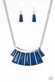 Glamour Goddess - Blue Necklace - Paparazzi Accessories Necklace Bedazzle Me Pretty Mobile Fashion Boutique
