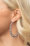 Glamour Graduate - Silver Earrings - Paparazzi Accessories Earrings Bedazzle Me Pretty Mobile Fashion Boutique