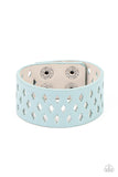 Glamp Champ - Blue Bracelet - Paparazzi Accessories Bracelet Bedazzle Me Pretty Mobile Fashion Boutique