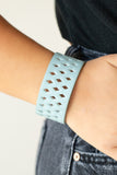 Glamp Champ - Blue Bracelet - Paparazzi Accessories Bracelet Bedazzle Me Pretty Mobile Fashion Boutique