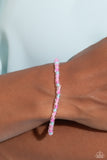 GLASS is in Session - Pink Bracelet - Paparazzi Accessories Bracelet Bedazzle Me Pretty Mobile Fashion Boutique