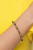 GLASS is in Session - Purple Bracelet - Paparazzi Accessories Bracelet Bedazzle Me Pretty Mobile Fashion Boutique
