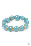 GLAZE a Trail - Blue Bracelet - Paparazzi Accessories Bracelet Bedazzle Me Pretty Mobile Fashion Boutique